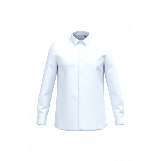Chemise popeline en coton Supima® homme PK505 - White personnalisable - Vue de face