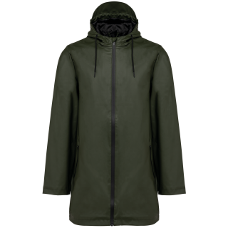 Veste de pluie unisexe PK600 - Khaki Green personnalisable - Vue de face