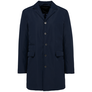 Trench structuré homme PK602 - Deep Navy personnalisable - Vue de face