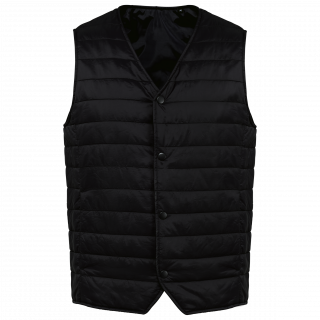 Bodywarmer léger homme PK603 - Black personnalisable - Vue de face
