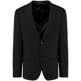 Veste de costume homme PK6040 - Black personnalisable - Vue de face