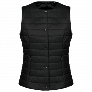 Bodywarmer léger femme PK607 - Black personnalisable - Vue de face