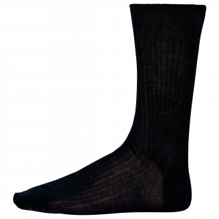 Chaussettes coton rib 4x2 fil d'Écosse homme PK801 - Navy personnalisable - Vue de face