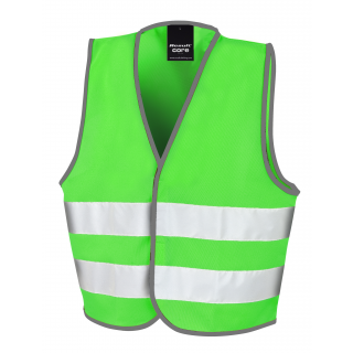 Gilet de visibilité enfant R200JEV - Lime personnalisable - Vue de face