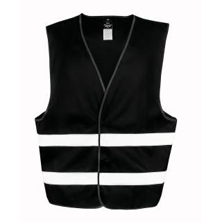 Gilet CORE à visibilité accrue R200XEV - Black personnalisable - Vue de face