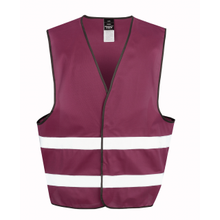 Gilet CORE à visibilité accrue R200XEV - Burgundy personnalisable - Vue de face