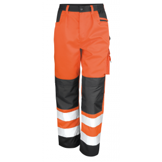 Pantalon cargo de sécurité R327X - Fluorescent Orange personnalisable - Vue de face