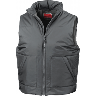 Bodywarmer doublé polaire R44 - Grey personnalisable - Vue de face