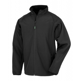 Veste softshell homme recyclée R901M - Black personnalisable - Vue de face