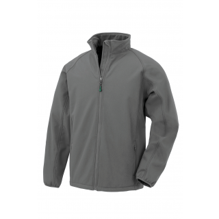 Veste softshell homme recyclée R901M - Workguard Grey personnalisable - Vue de face