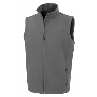 Bodywarmer softshell homme recyclé R902M - Grey personnalisable - Vue de face