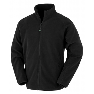 Veste polarthermique en polaire recyclée R903X - Black personnalisable - Vue de face