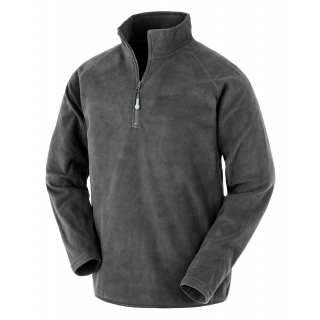 Micropolaire recyclée col zippé R905X - Grey personnalisable - Vue de face