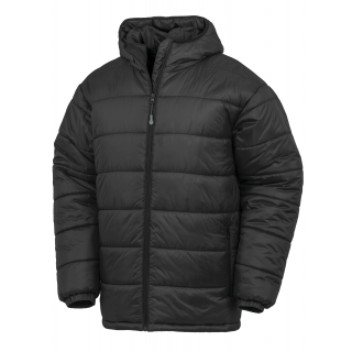 Parka doudoune recyclée R910X - Black personnalisable - Vue de face