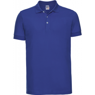 Polo Stretch Homme RU566M - Azure blue personnalisable - Vue de face