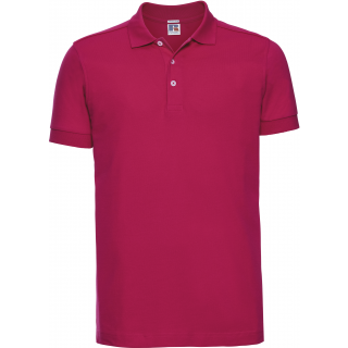Polo Stretch Homme RU566M - Fuchsia personnalisable - Vue de face