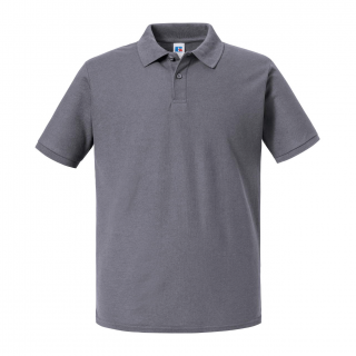 Polo homme Authentic Eco RU570M - Convoy Grey personnalisable - Vue de face
