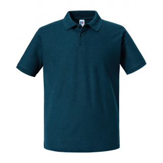 Polo homme Authentic Eco RU570M - Petrol blue personnalisable - Vue de face