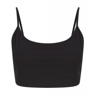 Top court écoresponsable femme SK230 - Black personnalisable - Vue de face