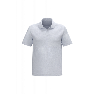 Polo écoresponsable en éponge homme SP229 - White personnalisable - Vue de face