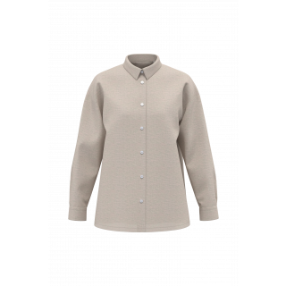 Chemise oversize en lin femme SP501 - Linen personnalisable - Vue de face