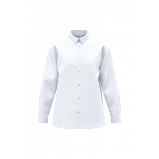 Chemise oversize en lin femme SP501 - White personnalisable - Vue de face