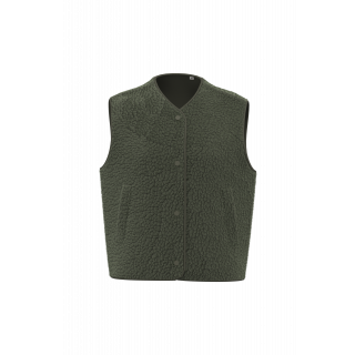 Veste sans manches en sherpa femme SP604 - Forest Khaki personnalisable - Vue de face