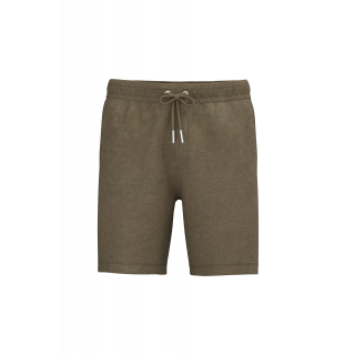 Short écoresponsable en éponge homme SP729 - Light Olive Green personnalisable - Vue de face