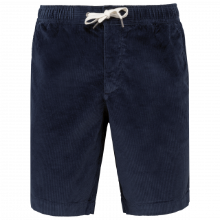Short écoresponsable en velours côtelé homme SP742 - Navy Blue personnalisable - Vue de face