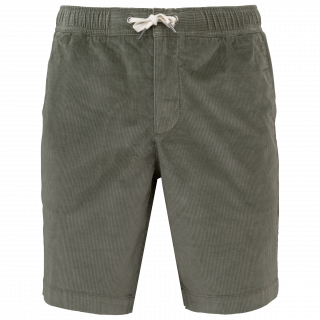 Short écoresponsable en velours côtelé homme SP742 - Pale Khaki personnalisable - Vue de face