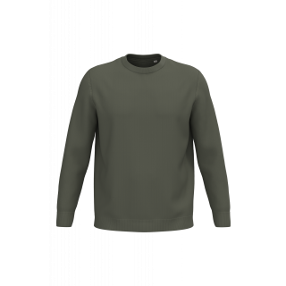 Pull écoresponsable à col rond homme SP900 - Organic Khaki personnalisable - Vue de face