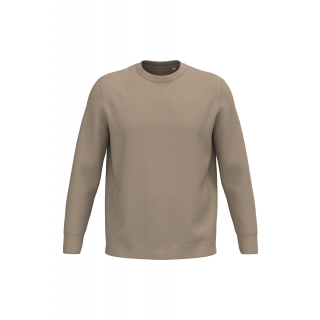 Pull écoresponsable à col rond homme SP900 - Wet Sand personnalisable - Vue de face