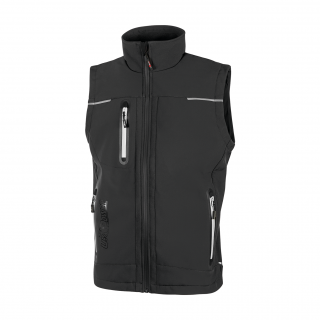 Gilet softshell Universe homme UPFU188 - Asphalt Grey personnalisable - Vue de face