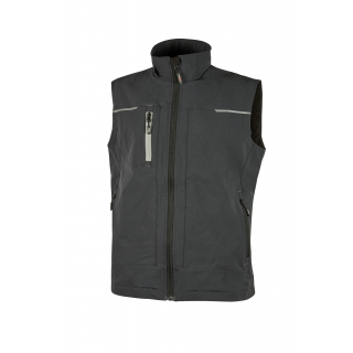 Gilet Saturn homme UPPE181 - Asphalt Grey personnalisable - Vue de face