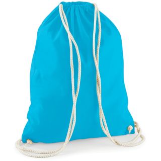 Gymsac en coton Surf Blue