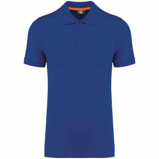 Polo écoresponsable homme WK207 - Royal Blue personnalisable - Vue de face