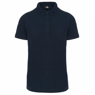 Polo col boutons pression manches courtes homme WK225 - Navy personnalisable - Vue de face