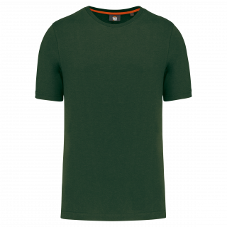 T-shirt col rond écoresponsable homme WK302 - Forest Green personnalisable - Vue de face