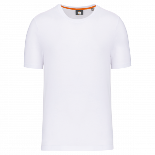 T-shirt col rond écoresponsable homme WK302 - White personnalisable - Vue de face