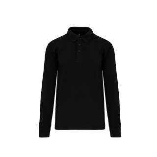 Sweat-shirt col polo homme WK4000 - Black personnalisable - Vue de face