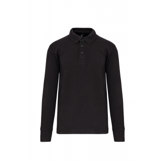 Sweat-shirt col polo homme WK4000 - Dark Grey personnalisable - Vue de face
