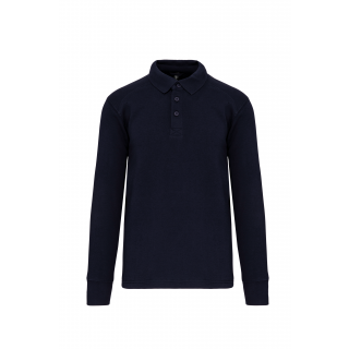 Sweat-shirt col polo homme WK4000 - Navy personnalisable - Vue de face