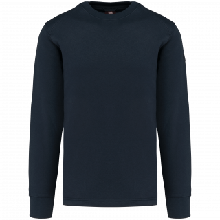 Sweat-shirt manches montées homme WK4001 - Navy personnalisable - Vue de face