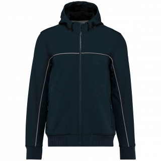 Veste softshell 3 couches BIONIC-FINISH® ECO unisexe WK450 - Navy personnalisable - Vue de face