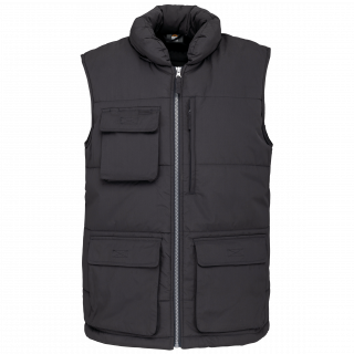 Bodywarmer matelassé homme WK615 - Dark Grey personnalisable - Vue de face