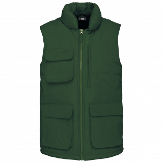 Bodywarmer matelassé homme WK615 - Forest Green personnalisable - Vue de face