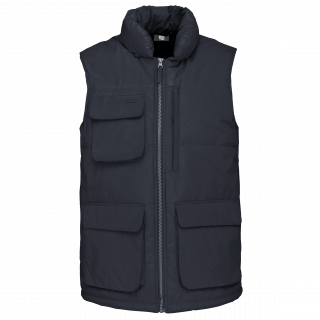 Bodywarmer matelassé homme WK615 - Navy personnalisable - Vue de face