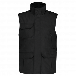 Worker > bodywarmer homme WK630 - Black personnalisable - Vue de face