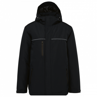 Parka performance à capuche unisexe WK650 - Black personnalisable - Vue de face