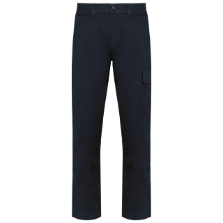 Pantalon stretch coton unisexe WK709 - Navy personnalisable - Vue de face